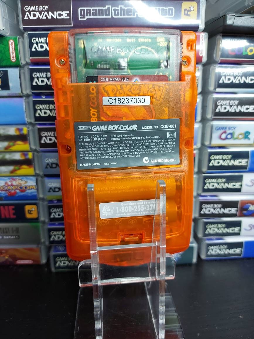 Charizard GBC Custom UV Printed Shells Matching Box