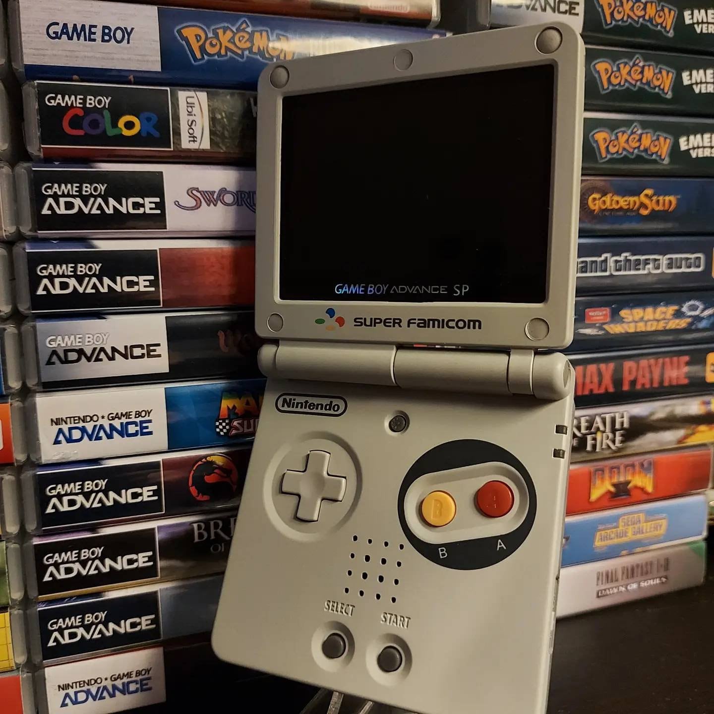 Nintendo Gameboy Advance Sp Gba Famicon Ips v3 900mah Usb c Charging