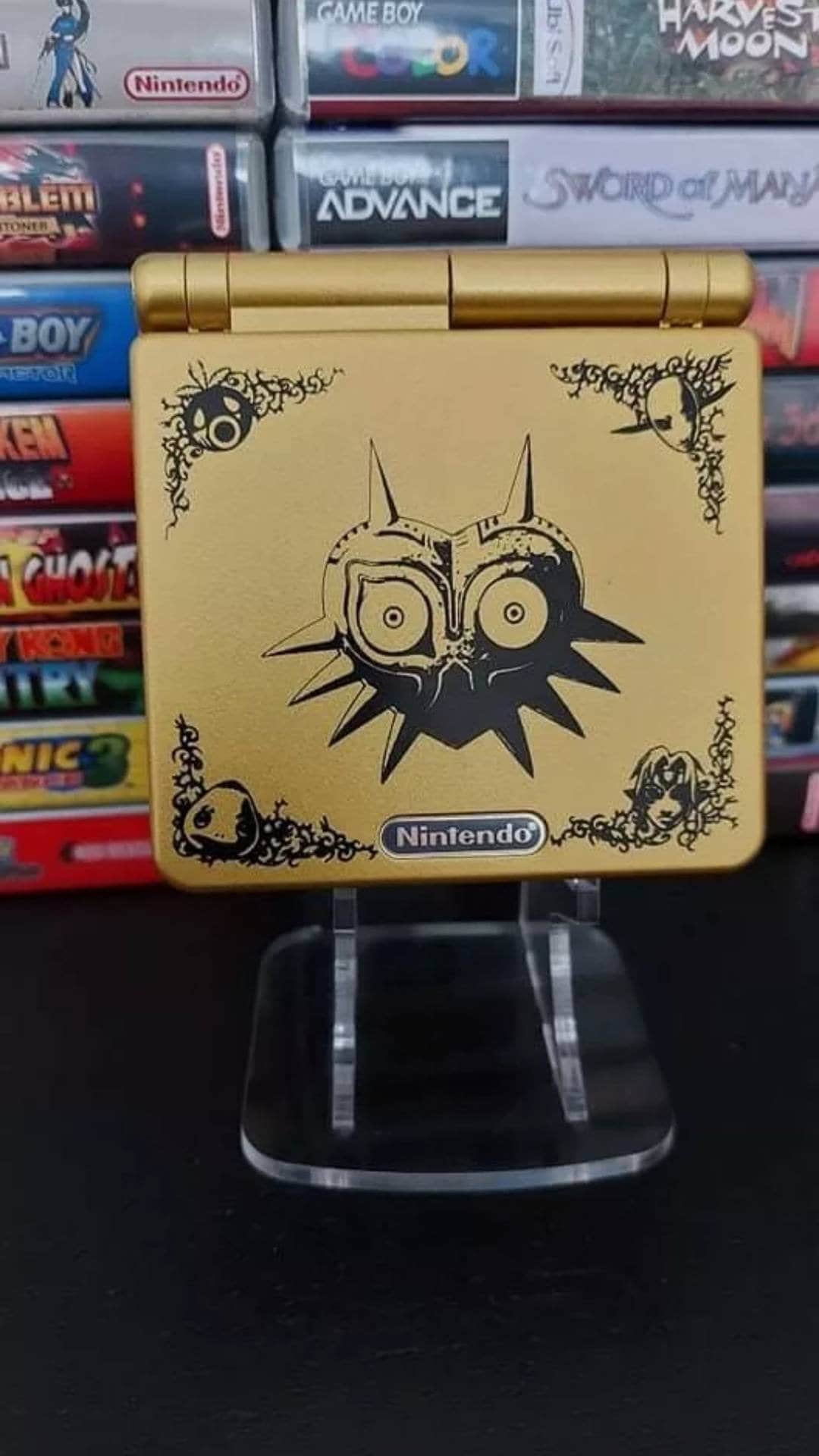 Nintendo Gameboy Advance sp Gba Ips v3 Zelda Majoras Mask 900mah