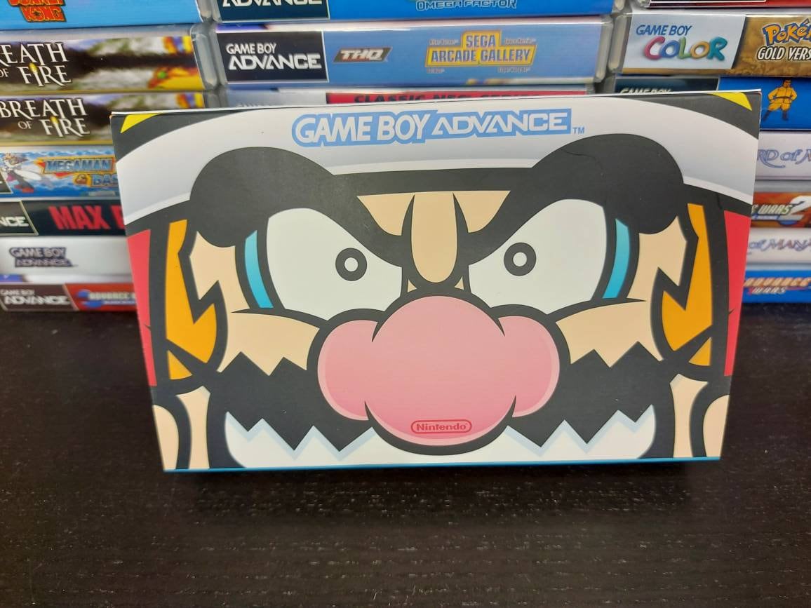 Nintendo Gameboy Advance Wario Shell, Funnyplaying ITA backlit Screen. GBA.
