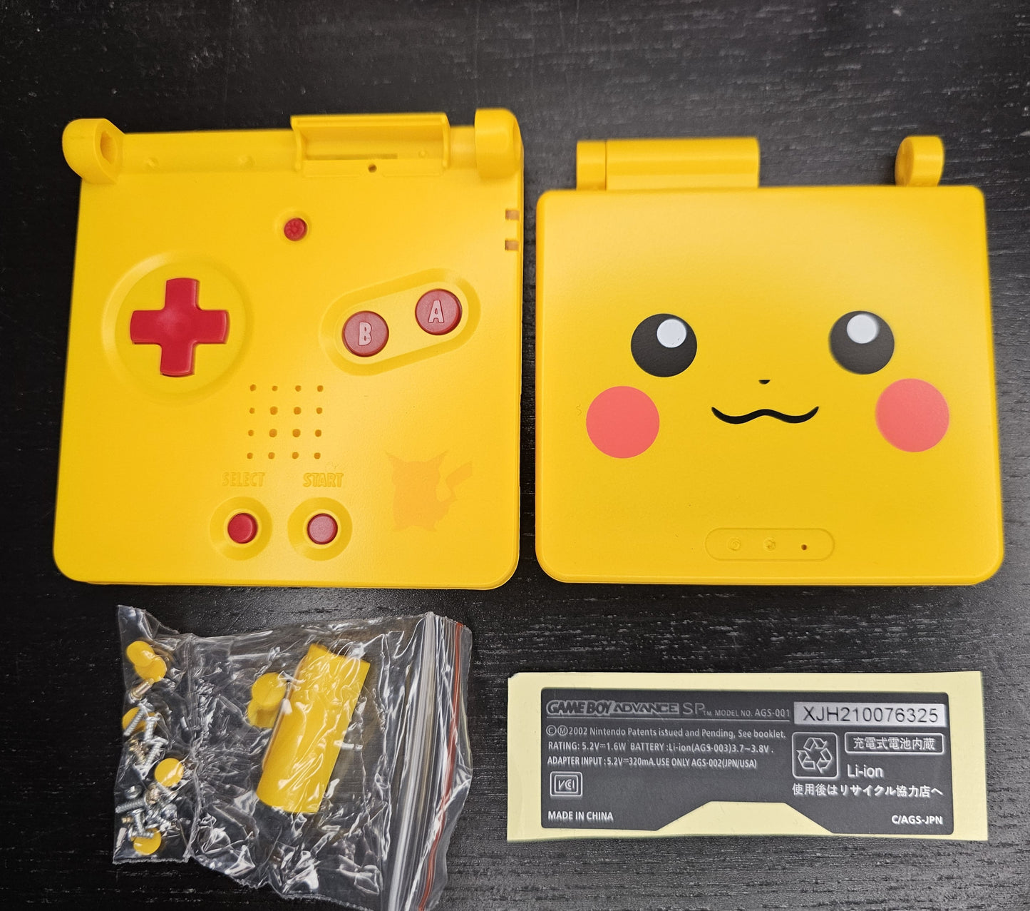 Gba sp Replacement Housing / Pokemon Pikachu