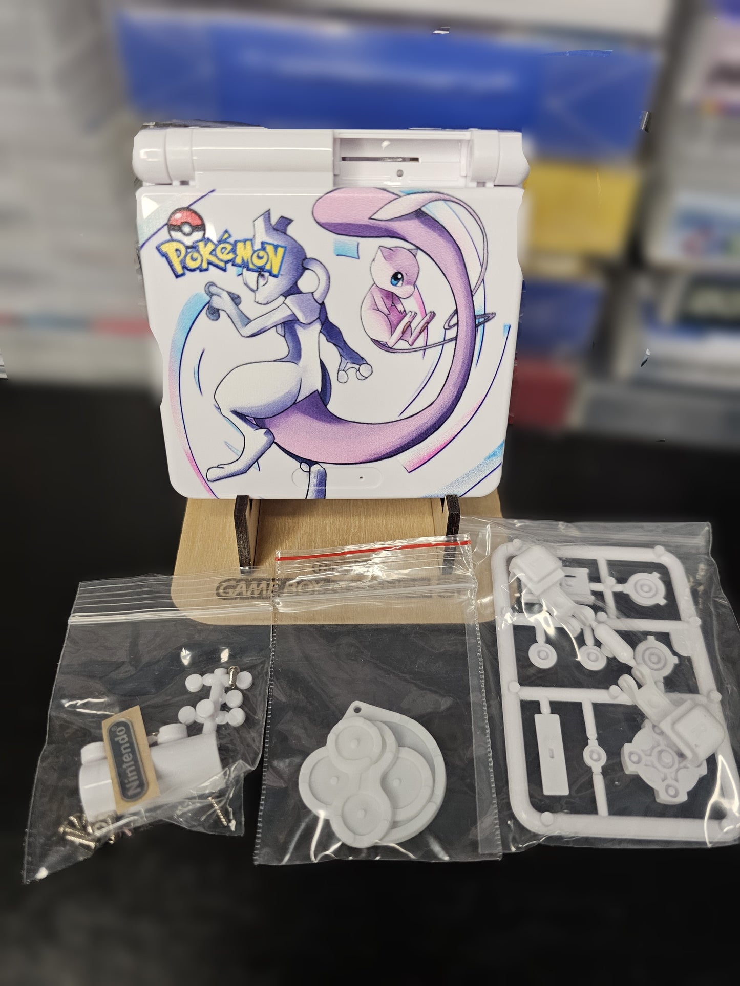 Mewtwo Uv Printed GBA SP Shell