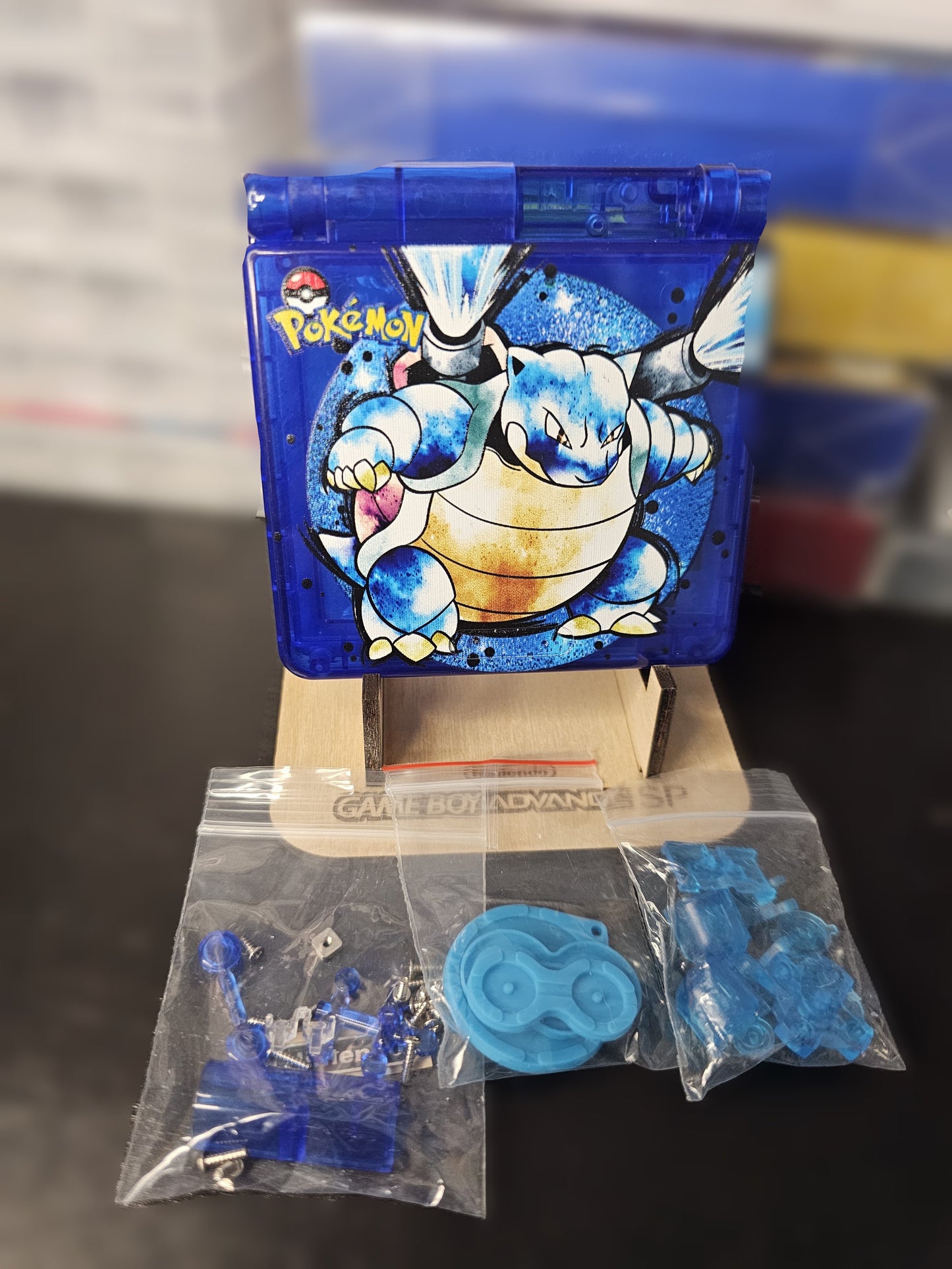 Blastoise Uv Printed GBA SP Shell