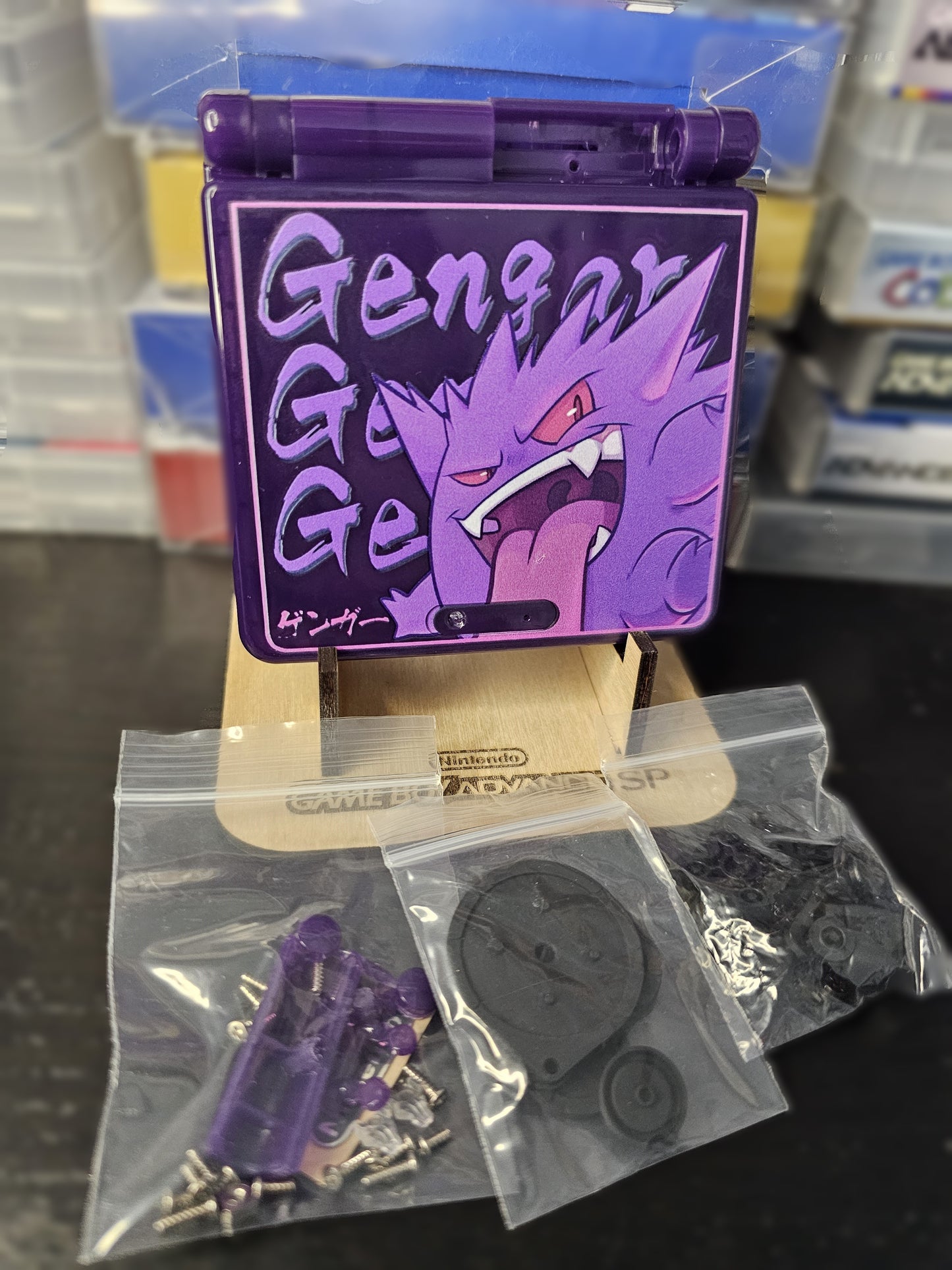 Gengar Uv Printed GBA SP Shell