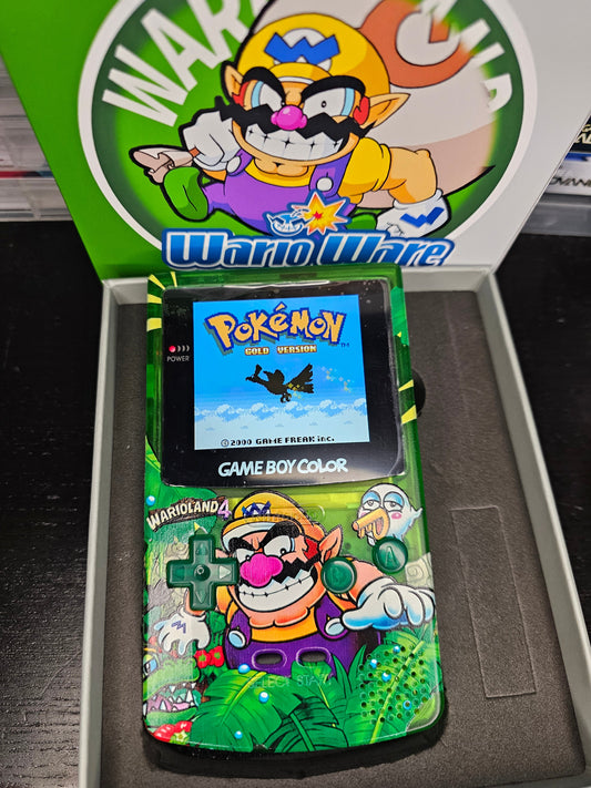 Wario GBC Custom UV Printed Shells Matching Box