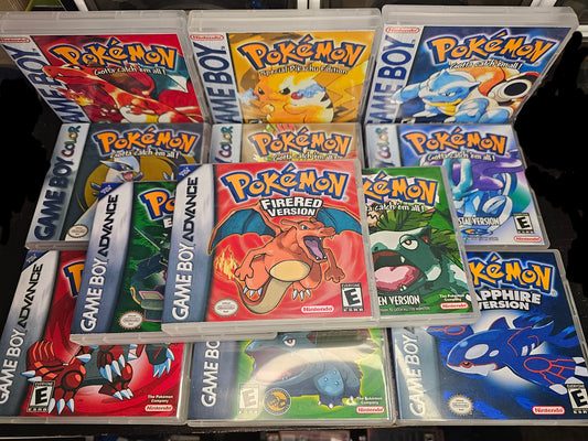 Replacement Art Cases 12 Pokemon Games