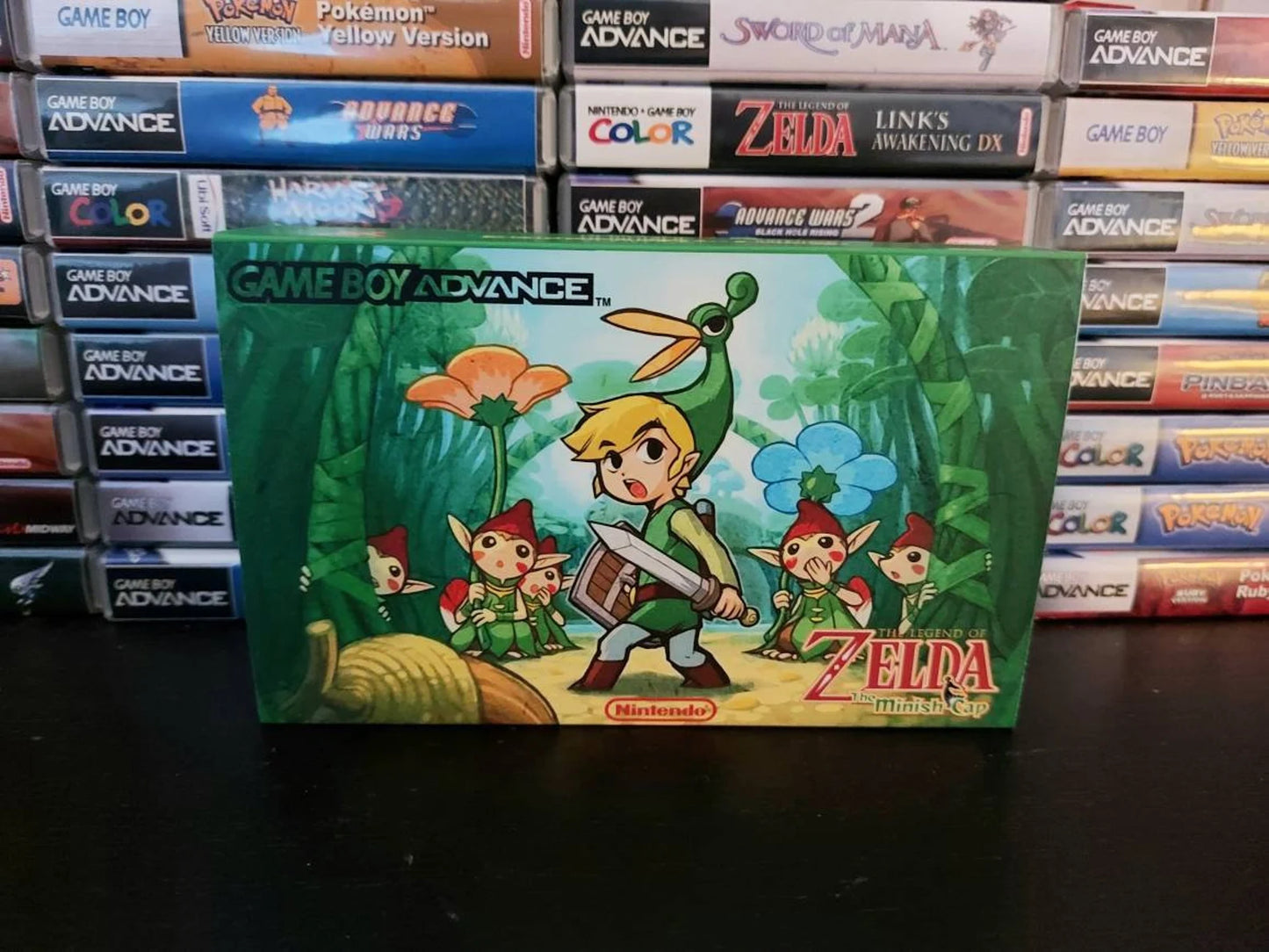 Zelda GBA Custom UV Printed Shells Matching Box