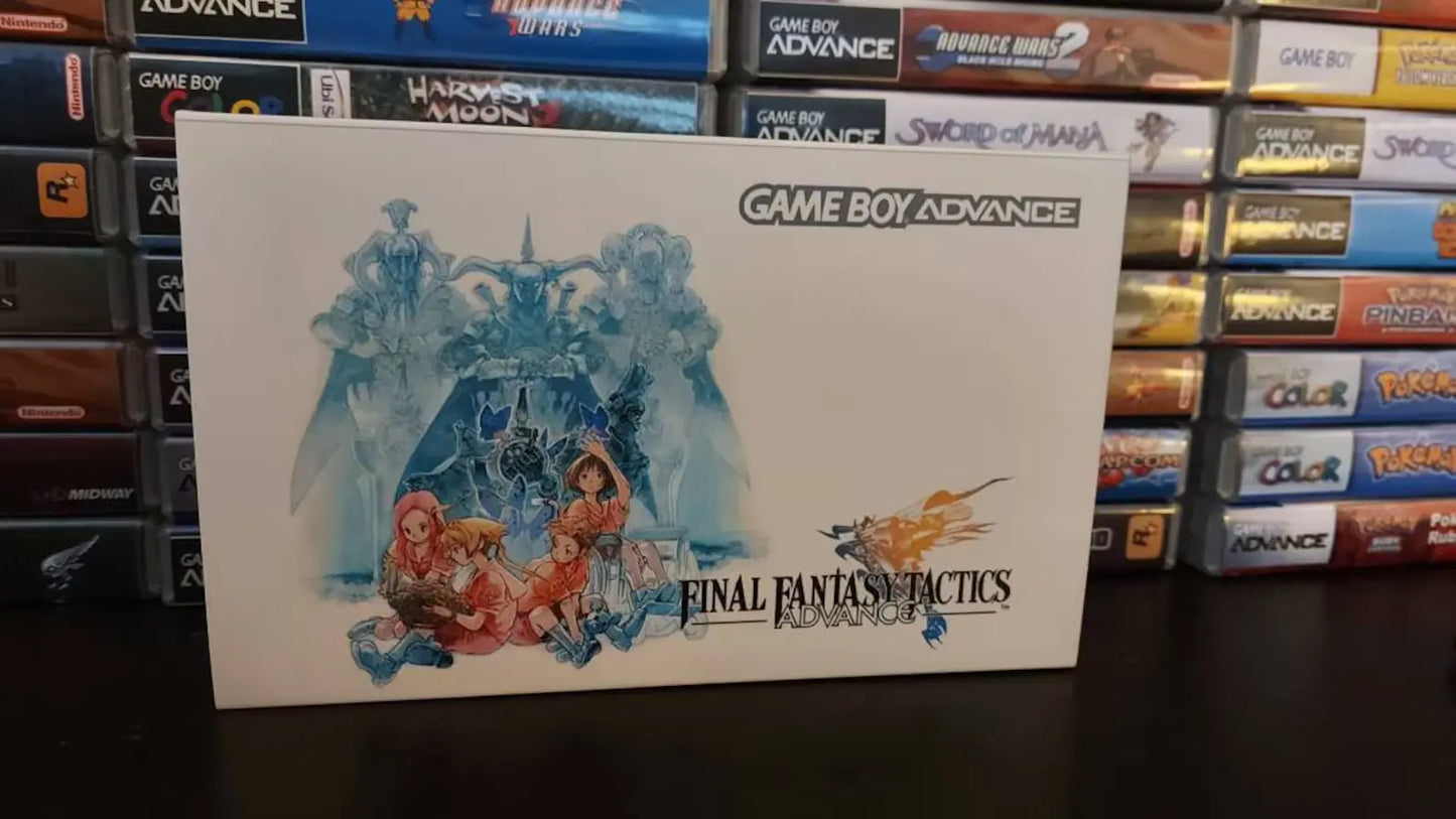 Final Fantasy GBA Custom UV Printed Shells Matching Box