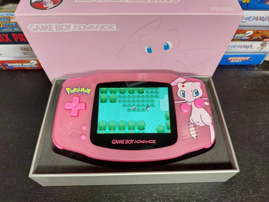 Mew GBA Custom UV Printed Shells Matching Box