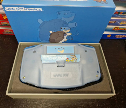 Blastoise GBA Custom UV Printed Shells Matching Box