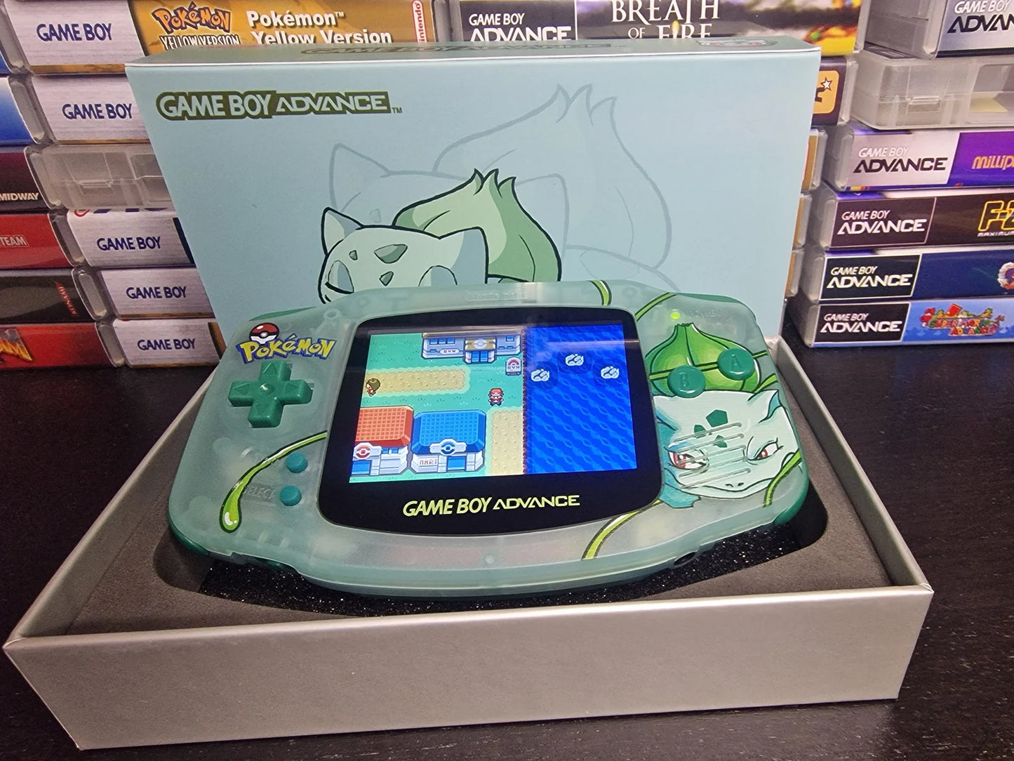 Bulbasaur GBA Custom UV Printed Shells Matching Box