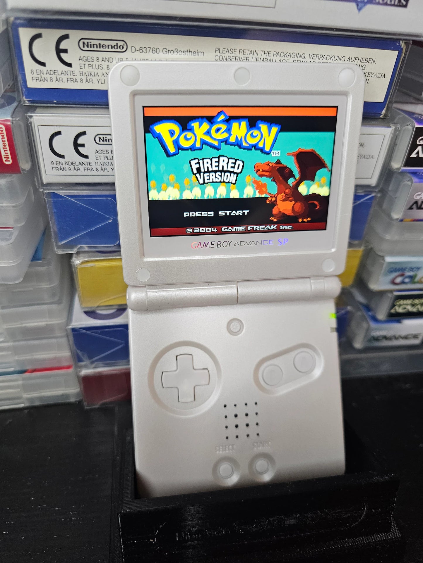 Nintendo Gameboy Advance Sp Gba All White Ips v3 900mah Usb C Charging