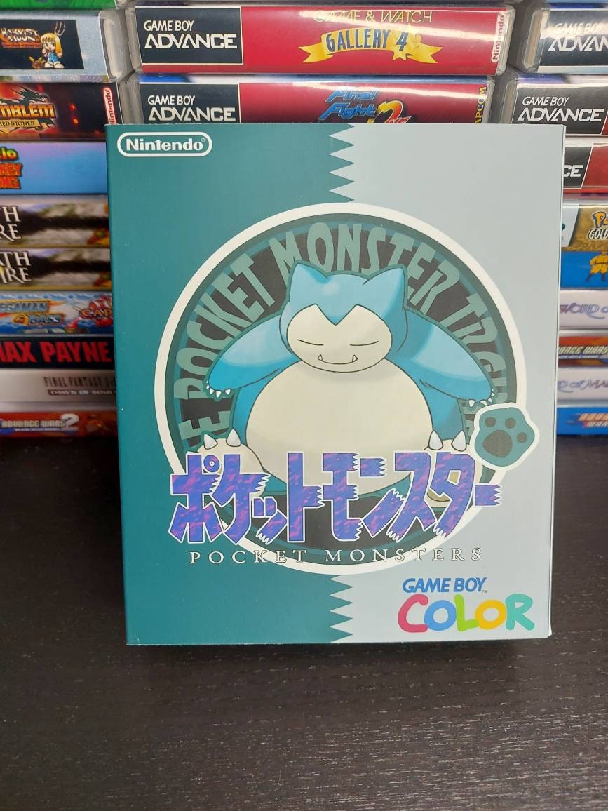 Snorlax GBC Custom UV Printed Shells Matching Box