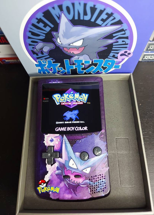 Haunter GBC Custom UV Printed Shells Matching Box