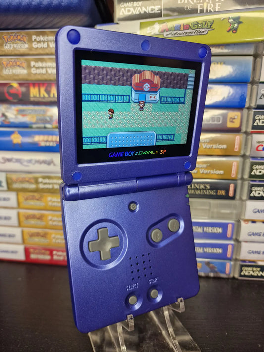 Nintendo Gameboy Advance Sp Gba All Blue Ips v3 900mah Usb C Charging