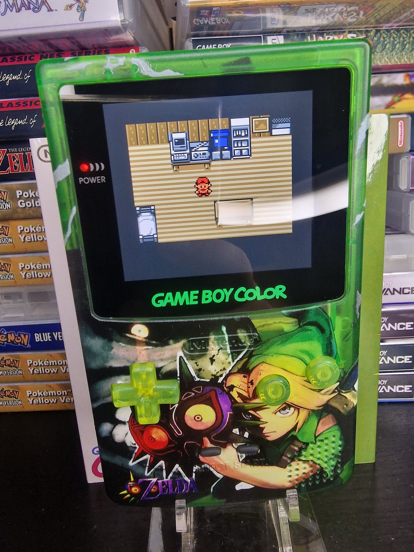 Zelda GBC Custom UV Printed Shells Matching Box