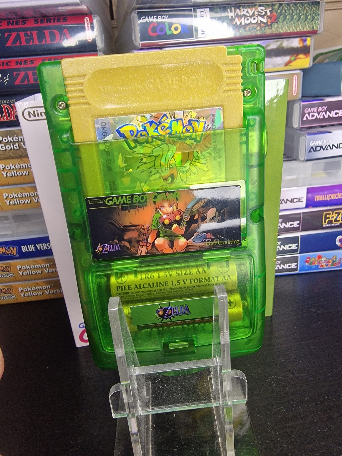 Zelda GBC Custom UV Printed Shells Matching Box