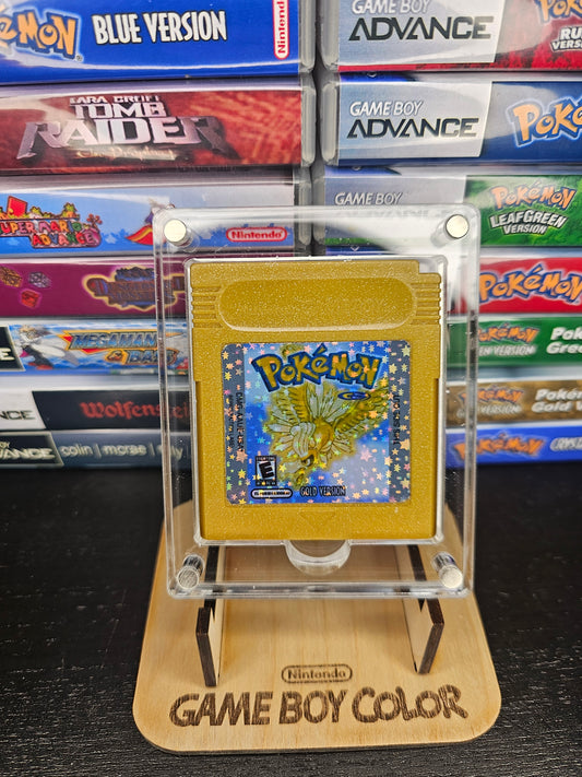 Genuine Pokemon Gold Gameboy Color Custom