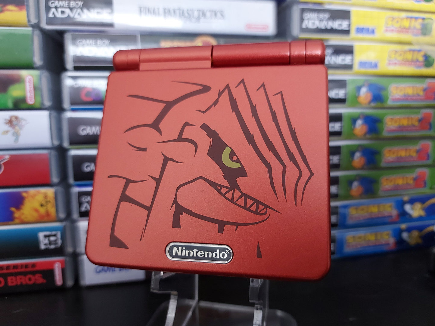 Nintendo Gameboy Advance sp Gba Groudon Ips V3 900mah