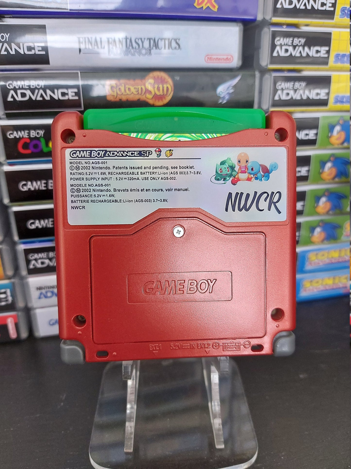 Nintendo Gameboy Advance sp Gba Groudon Ips V3 900mah