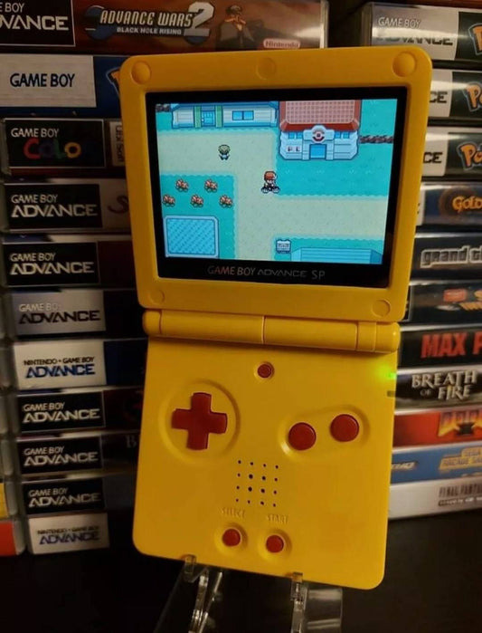 Nintendo Gameboy Advance Sp Gba Pikachu Ips V3 900mah