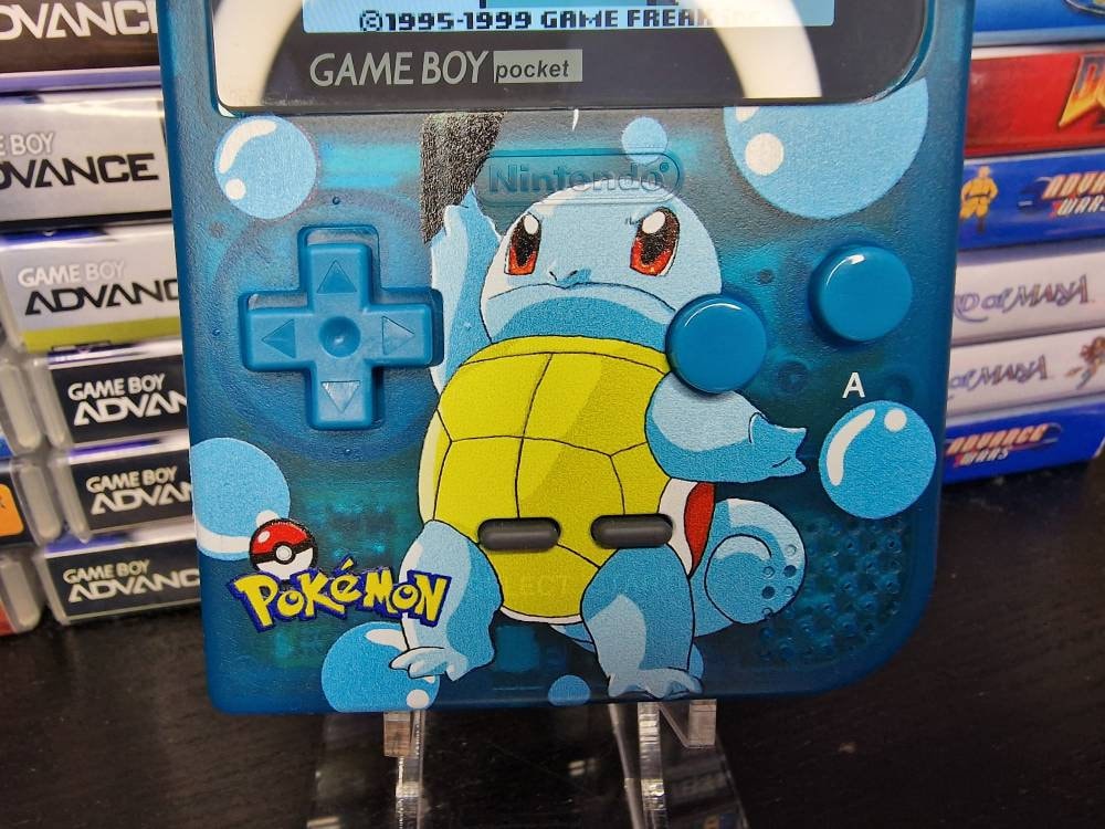 Nintendo Gameboy Pocket, Uv Printed Squirtle Shell Funny Playing Ips Screen.